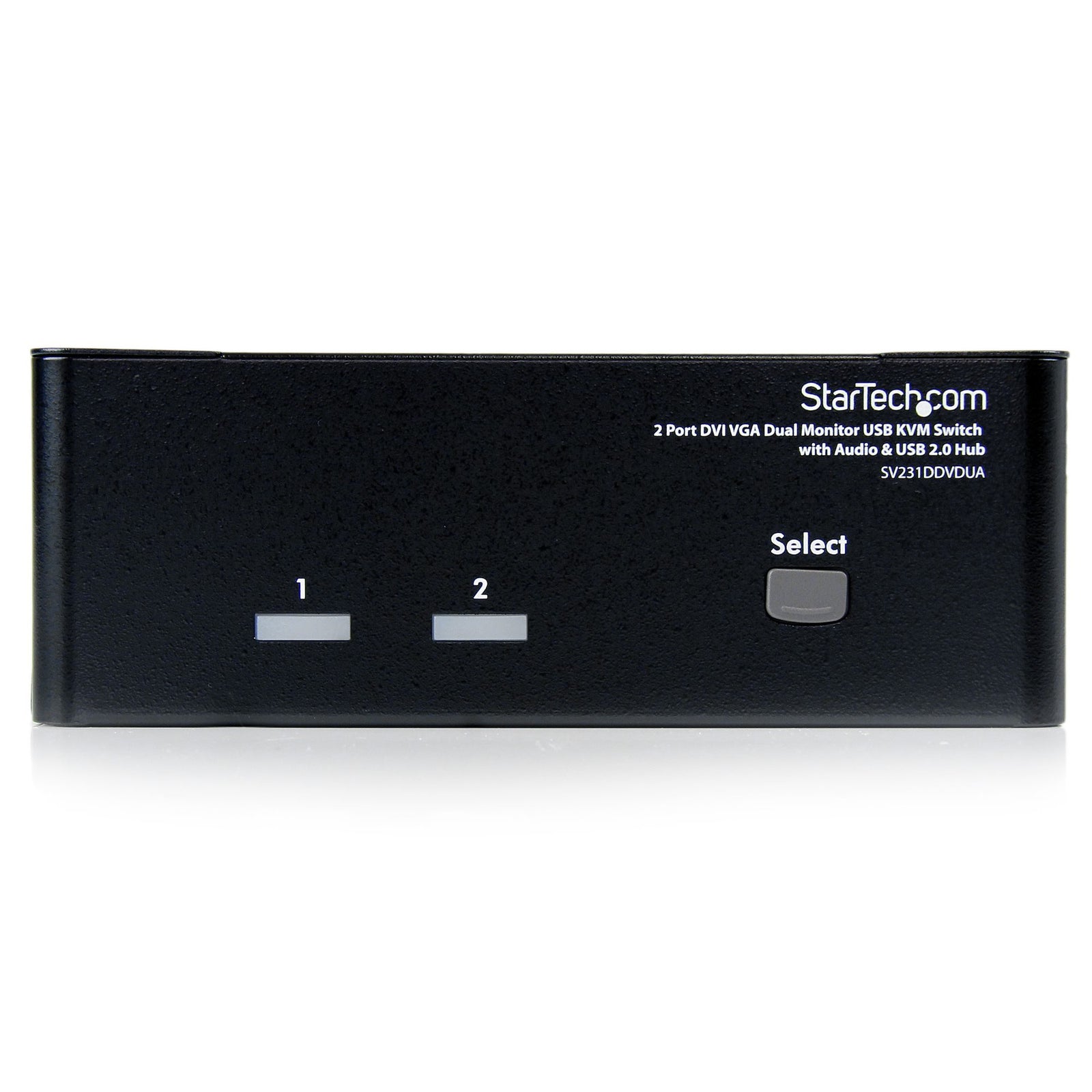 StarTech 2 Port DVI VGA Dual Monitor KVM Switch USB with Audio & USB 2.0 Hub | SV231DDVDUA Switches Startech