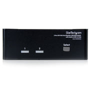 StarTech 2 Port DVI VGA Dual Monitor KVM Switch USB with Audio & USB 2.0 Hub | SV231DDVDUA Switches Startech