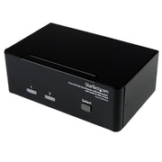 StarTech 2 Port DVI VGA Dual Monitor KVM Switch USB with Audio & USB 2.0 Hub | SV231DDVDUA Switches Startech