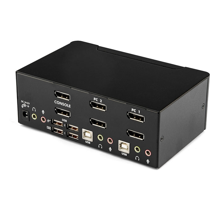 StarTech 2-Port DisplayPort Dual-Monitor KVM Switch, 4K 60Hz | SV231DPDDUA2 Switches Startech