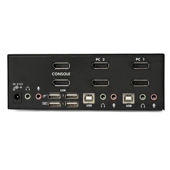 StarTech 2-Port DisplayPort Dual-Monitor KVM Switch, 4K 60Hz | SV231DPDDUA2