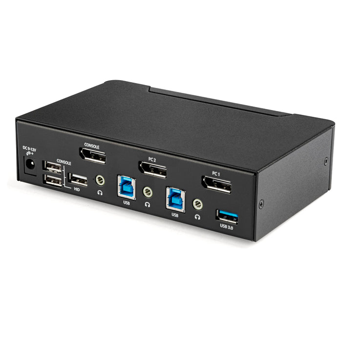 StarTech 2 Port DisplayPort KVM Switch, 4K 60Hz | SV231DPU34K Switches Startech