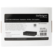 StarTech 2 Port DisplayPort KVM Switch, 4K 60Hz | SV231DPU34K Switches Startech