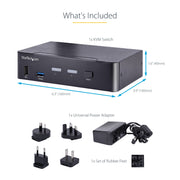 StarTech 2-Port USB-C KVM Switch, Single 4K 60Hz DisplayPort Monitor | SV231DPUCA Switches Startech