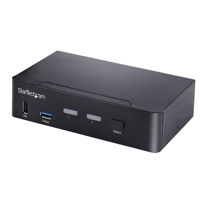 StarTech 2-Port USB-C KVM Switch, Single 4K 60Hz DisplayPort Monitor | SV231DPUCA Switches Startech
