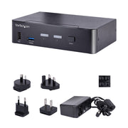 StarTech 2-Port USB-C KVM Switch, Single 4K 60Hz DisplayPort Monitor | SV231DPUCA Switches Startech