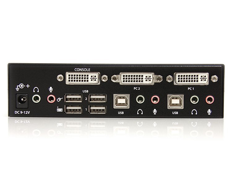 StarTech 2 Port DVI USB KVM Switch with Audio and USB 2.0 Hub | SV231DVIUA