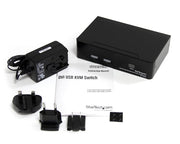 StarTech 2 Port DVI USB KVM Switch with Audio and USB 2.0 Hub | SV231DVIUA Switches Startech