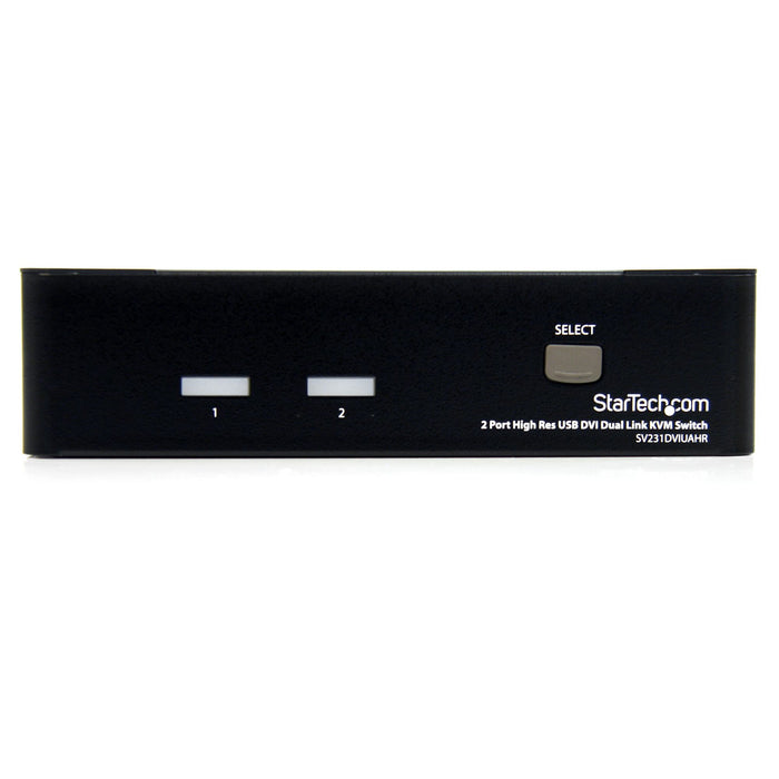 StarTech 2 Port High Resolution USB DVI Dual Link KVM Switch with Audio | SV231DVIUAHR Switches Startech