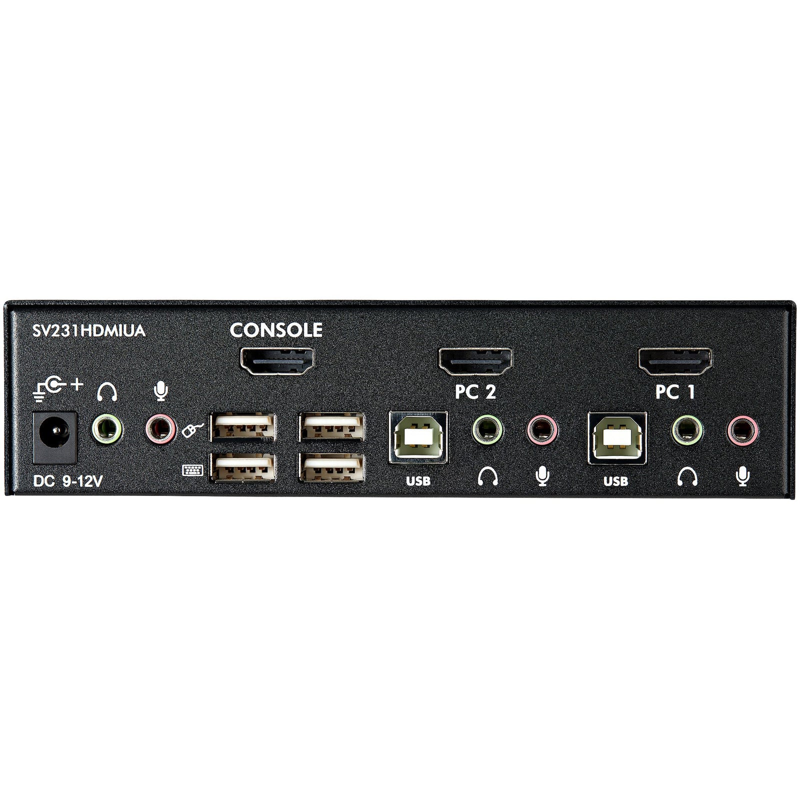 StarTech 2 Port USB HDMI KVM Switch with Audio and USB 2.0 Hub | SV231HDMIUA Switches Startech