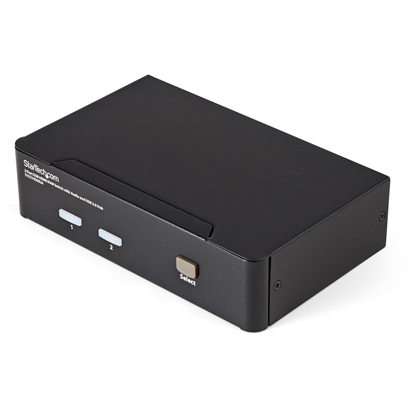 StarTech 2 Port USB HDMI KVM Switch with Audio and USB 2.0 Hub | SV231HDMIUA Switches Startech