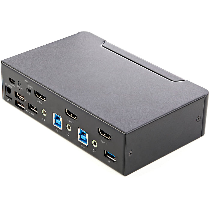 StarTech 2 Port HDMI KVM Switch, Single Monitor 4K 60Hz Ultra HD HDR | SV231HU34K6 Switches Startech