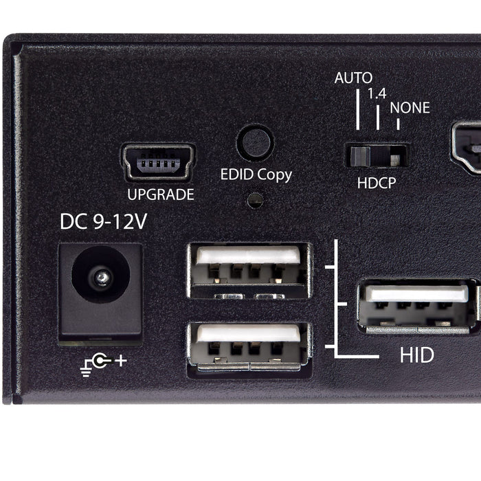 StarTech 2 Port HDMI KVM Switch, Single Monitor 4K 60Hz Ultra HD HDR | SV231HU34K6