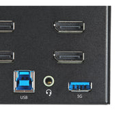 StarTech 2 Port Quad Monitor DisplayPort KVM Switch - 4K 60Hz UHD HDR | SV231QDPU34K Switches Startech