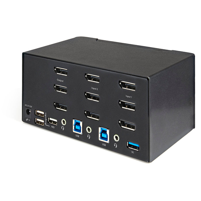 StarTech 2 Port Triple Monitor DisplayPort KVM Switch, 4K 60Hz UHD HDR | SV231TDPU34K Switches Startech