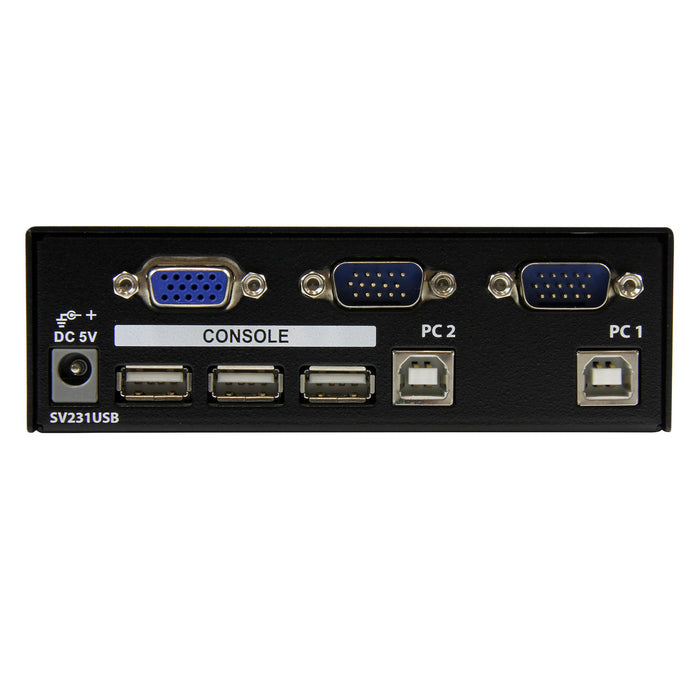 StarTech 2 Port Professional USB KVM Switch Kit with Cables | SV231USBGB Switches Startech