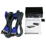 StarTech 2 Port Professional USB KVM Switch Kit with Cables | SV231USBGB Switches Startech