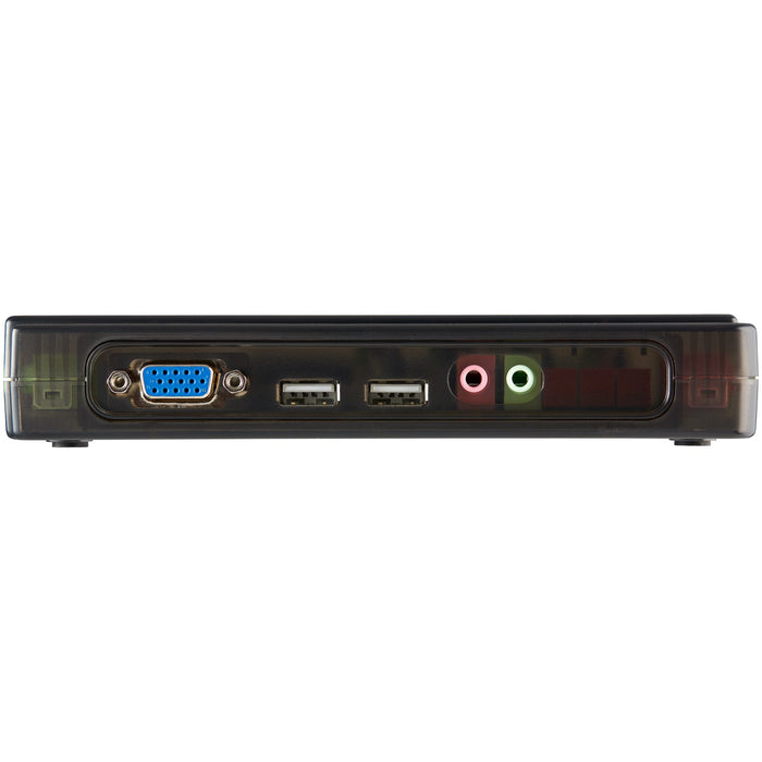 StarTech 4 Port Black USB KVM Switch Kit with Cables and Audio | SV411KUSB StarTech KVM Switches Startech