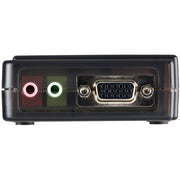 StarTech 4 Port Black USB KVM Switch Kit with Cables and Audio | SV411KUSB Switches Startech
