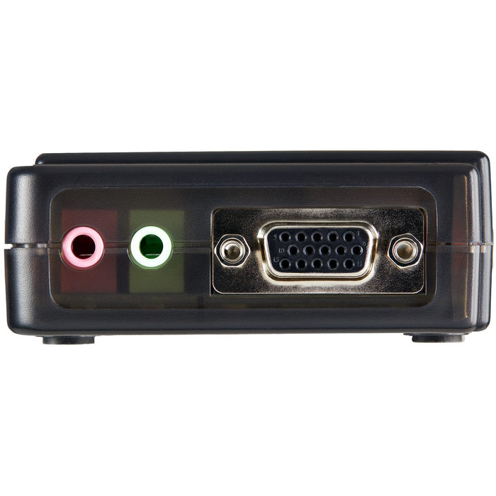 StarTech 4 Port Black USB KVM Switch Kit with Cables and Audio | SV411KUSB StarTech KVM Switches Startech