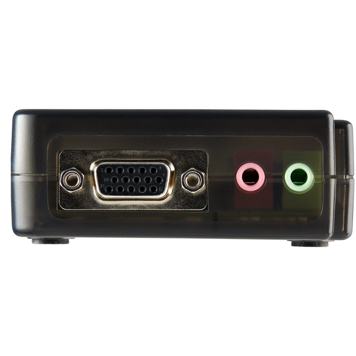 StarTech 4 Port Black USB KVM Switch Kit with Cables and Audio | SV411KUSB StarTech KVM Switches Startech