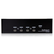 StarTech 4 Port Dual DVI USB KVM Switch with Audio & USB 2.0 Hub | SV431DD2DUA Switches Startech