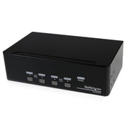 StarTech 4 Port Dual DVI USB KVM Switch with Audio & USB 2.0 Hub | SV431DD2DUA Switches Startech