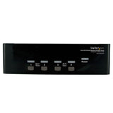 StarTech 4 Port DVI VGA Dual Monitor KVM Switch USB with Audio & USB 2.0 Hub | SV431DDVDUA