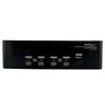 StarTech 4 Port DVI VGA Dual Monitor KVM Switch USB with Audio & USB 2.0 Hub | SV431DDVDUA