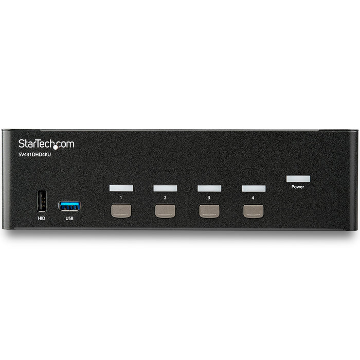 StarTech 4 Port HDMI KVM Switch - 4K 30Hz, Dual Display | SV431DHD4KU StarTech KVM Switches Startech