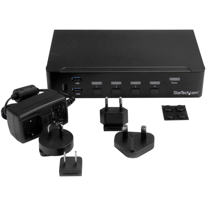 StarTech 4-Port DisplayPort KVM Switch - USB 3.0, 4K 30Hz | SV431DPU3A2 StarTech KVM Switches Startech