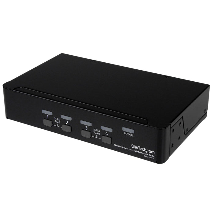 StarTech 4 Port USB DisplayPort KVM Switch with Audio | SV431DPUA StarTech KVM Switches Startech