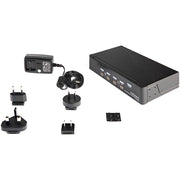 StarTech 4 Port USB DisplayPort KVM Switch with Audio | SV431DPUA Switches Startech