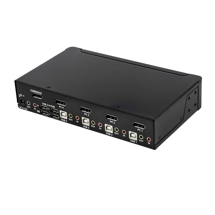 StarTech 4 Port DisplayPort KVM Switch - 4K 60Hz, Single Display | SV431DPUA2 Switches Startech