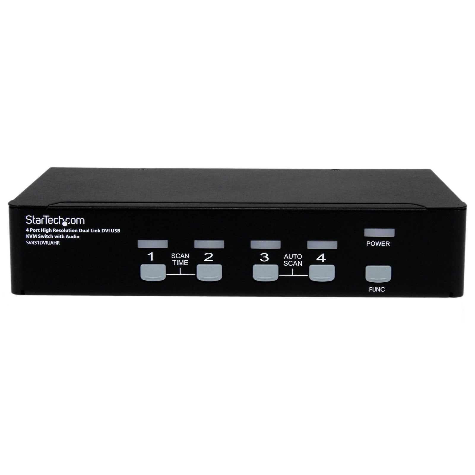 StarTech 4 Port High Resolution USB DVI Dual Link KVM Switch with Audio | SV431DVIUAHR Switches Startech