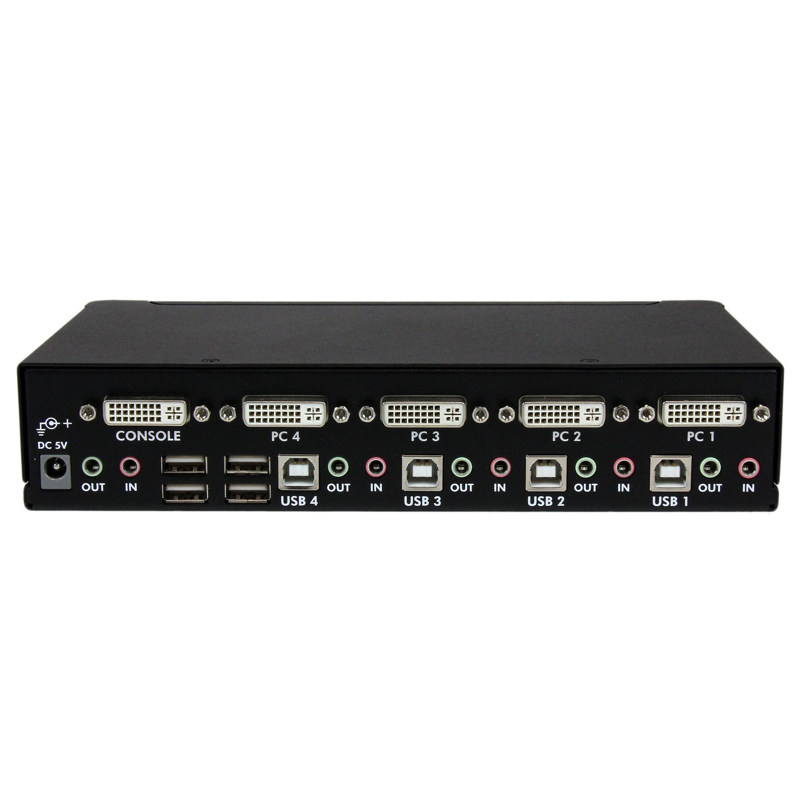 StarTech 4 Port High Resolution USB DVI Dual Link KVM Switch with Audio | SV431DVIUAHR Switches Startech