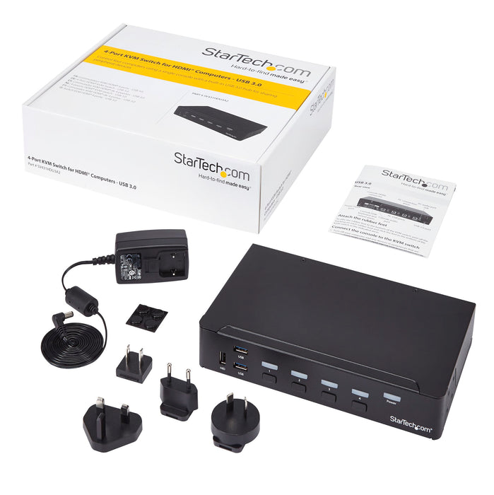 StarTech 4-Port HDMI KVM Switch - USB 3.0, 1080p | SV431HDU3A2 StarTech KVM Switches Startech
