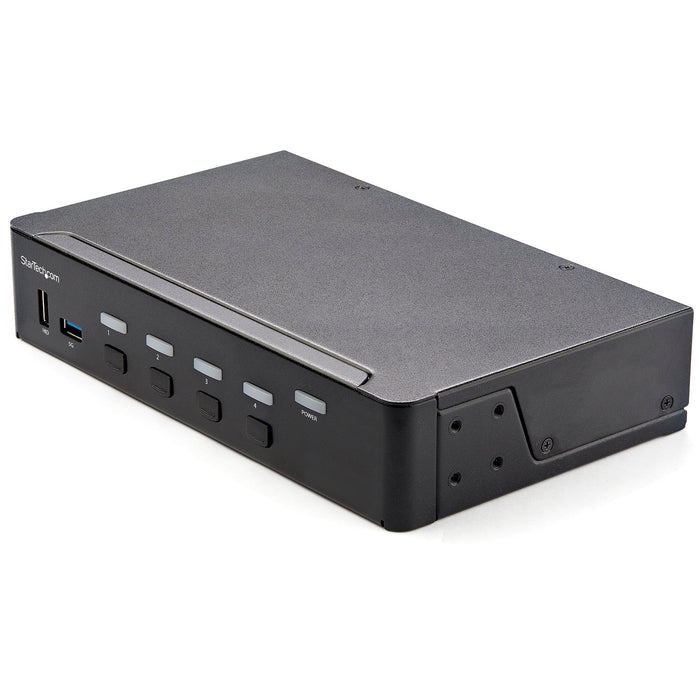 StarTech 4 Port HDMI KVM Switch, Single Monitor 4K 60Hz Ultra HD HDR | SV431HU34K6 Switches Startech