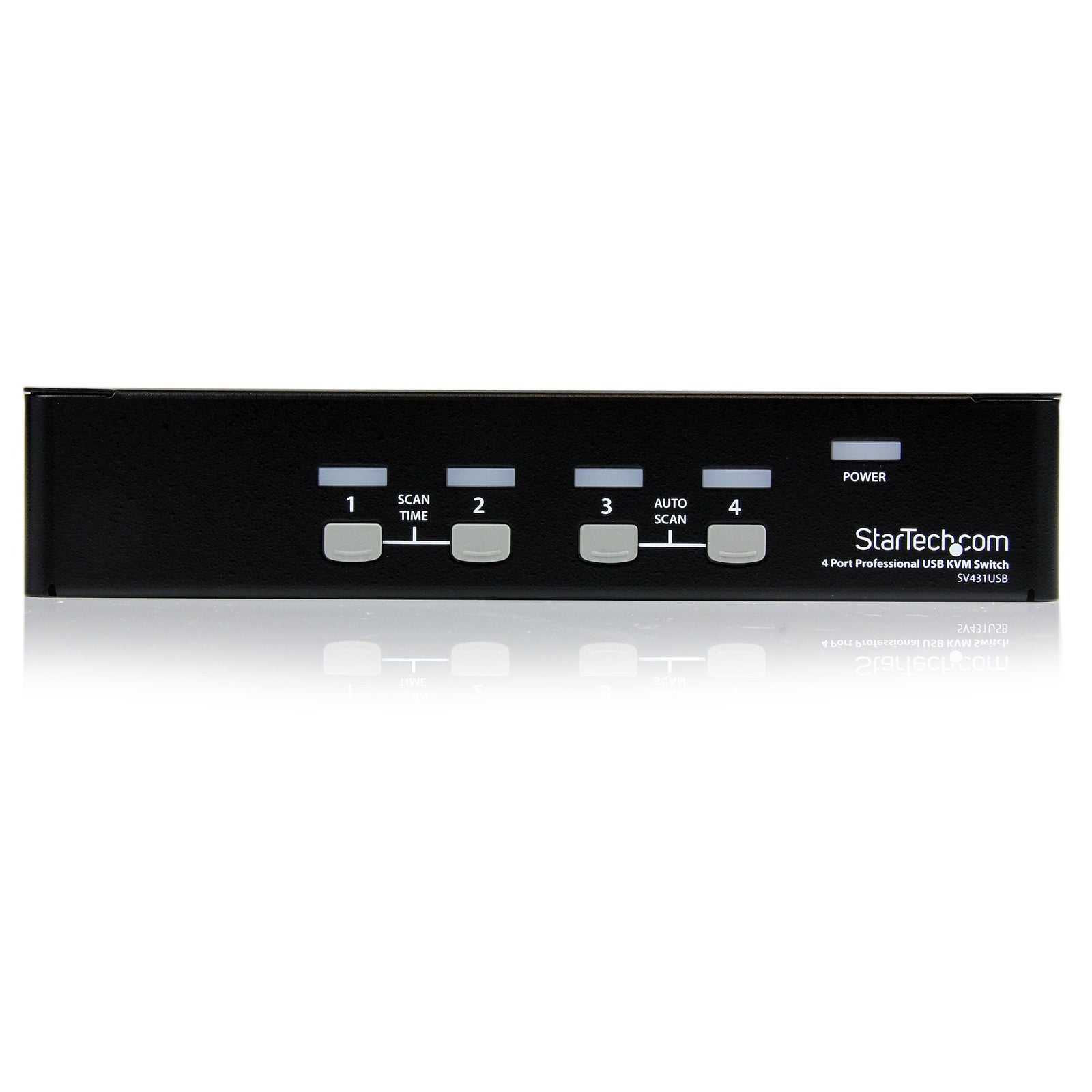 StarTech 4 Port Professional VGA USB KVM Switch with Hub | SV431USB Switches Startech