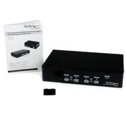 StarTech 4 Port Professional VGA USB KVM Switch with Hub | SV431USB Switches Startech