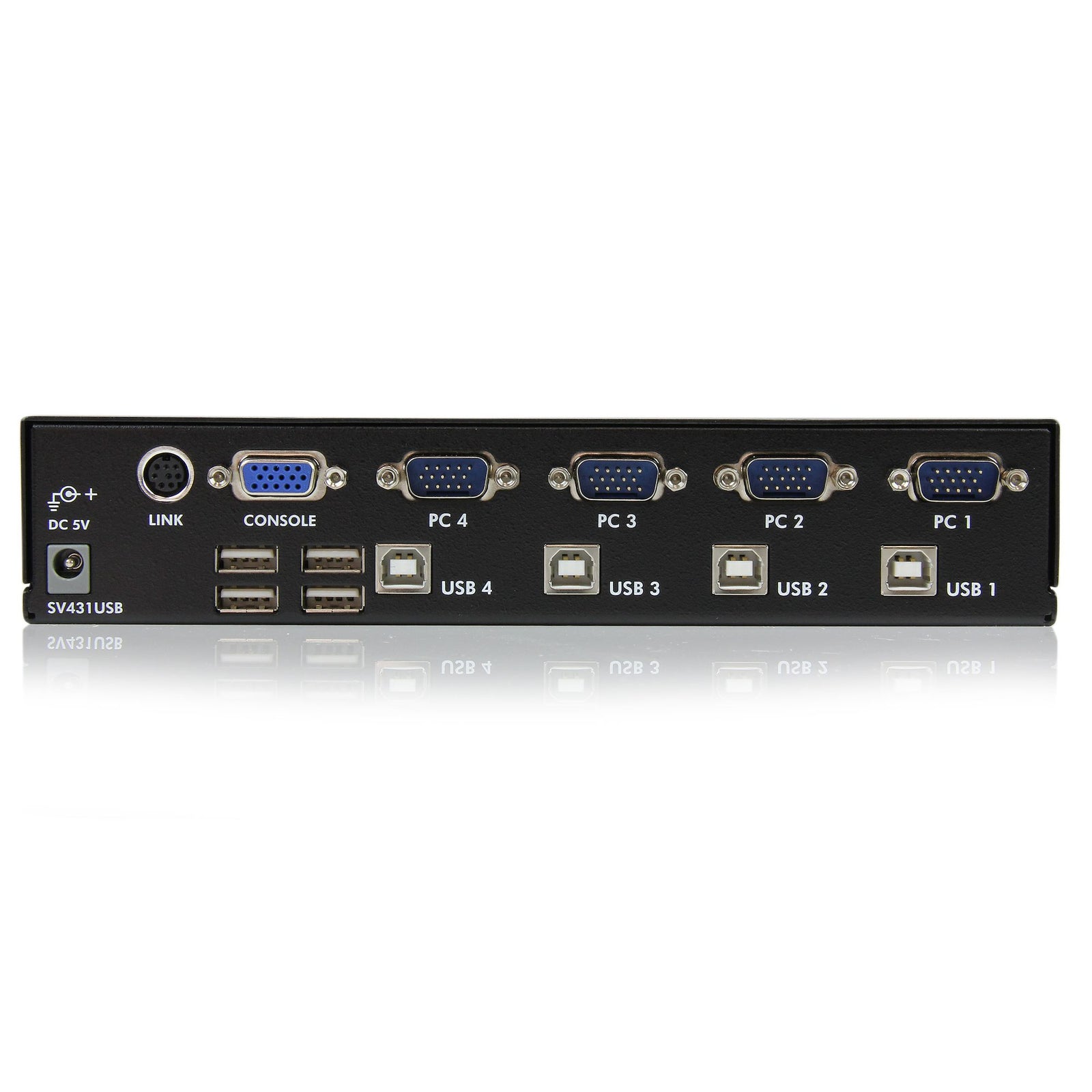 StarTech 4 Port Professional VGA USB KVM Switch with Hub | SV431USB Switches Startech