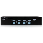 StarTech 4 Port Rack Mountable USB KVM Switch with Audio & USB Hub | SV431USBAEGB Switches Startech