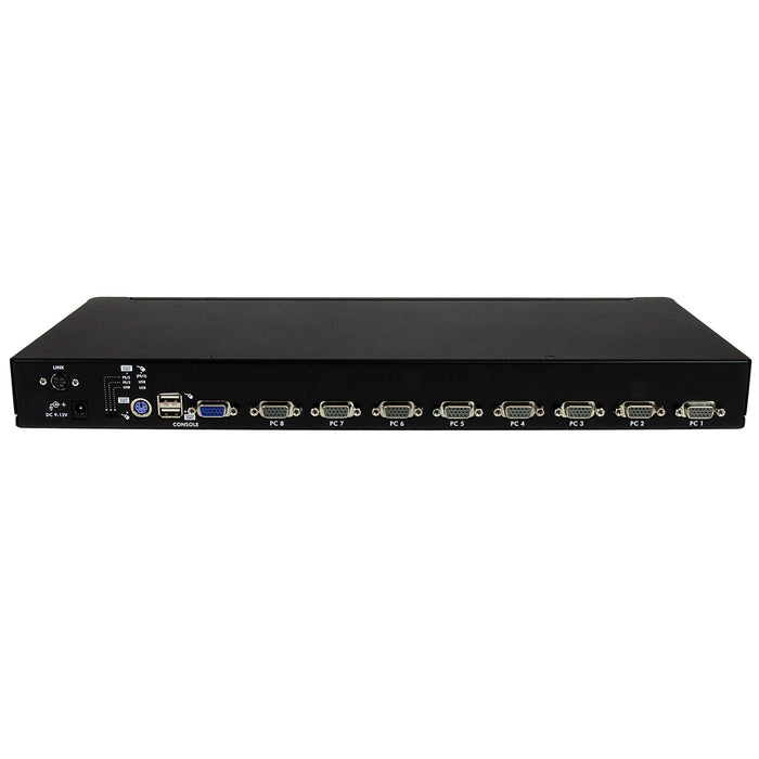 StarTech 8 Port 1U Rackmount USB PS/2 KVM Switch with OSD | SV831DUSBGB Switches Startech