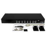 StarTech 8 Port 1U Rackmount USB PS/2 KVM Switch with OSD | SV831DUSBGB Switches Startech