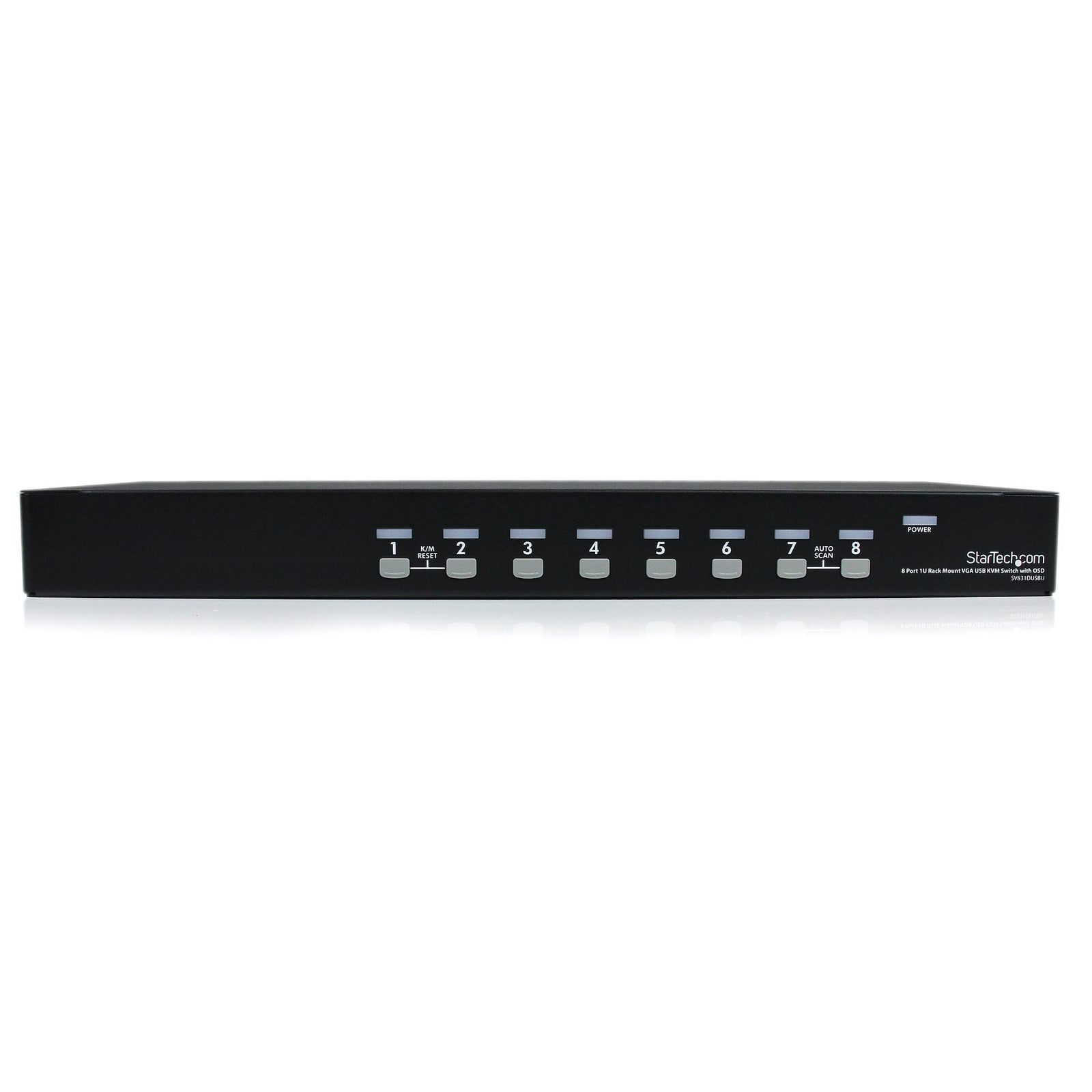 StarTech 8 Port 1U Rackmount USB KVM Switch with OSD | SV831DUSBU Switches Startech