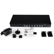 StarTech 8 Port 1U Rackmount USB KVM Switch with OSD | SV831DUSBU Switches Startech