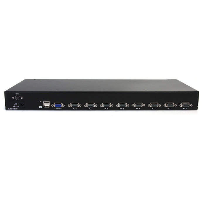 StarTech 8 Port 1U Rackmount USB KVM Switch with OSD | SV831DUSBU