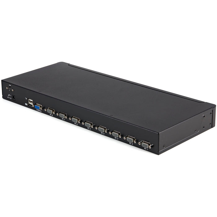 StarTech 8 Port 1U Rackmount USB KVM Switch Kit with OSD and Cables | SV831DUSBUK