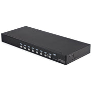 StarTech 8 Port 1U Rackmount USB KVM Switch Kit with OSD and Cables | SV831DUSBUK Switches Startech