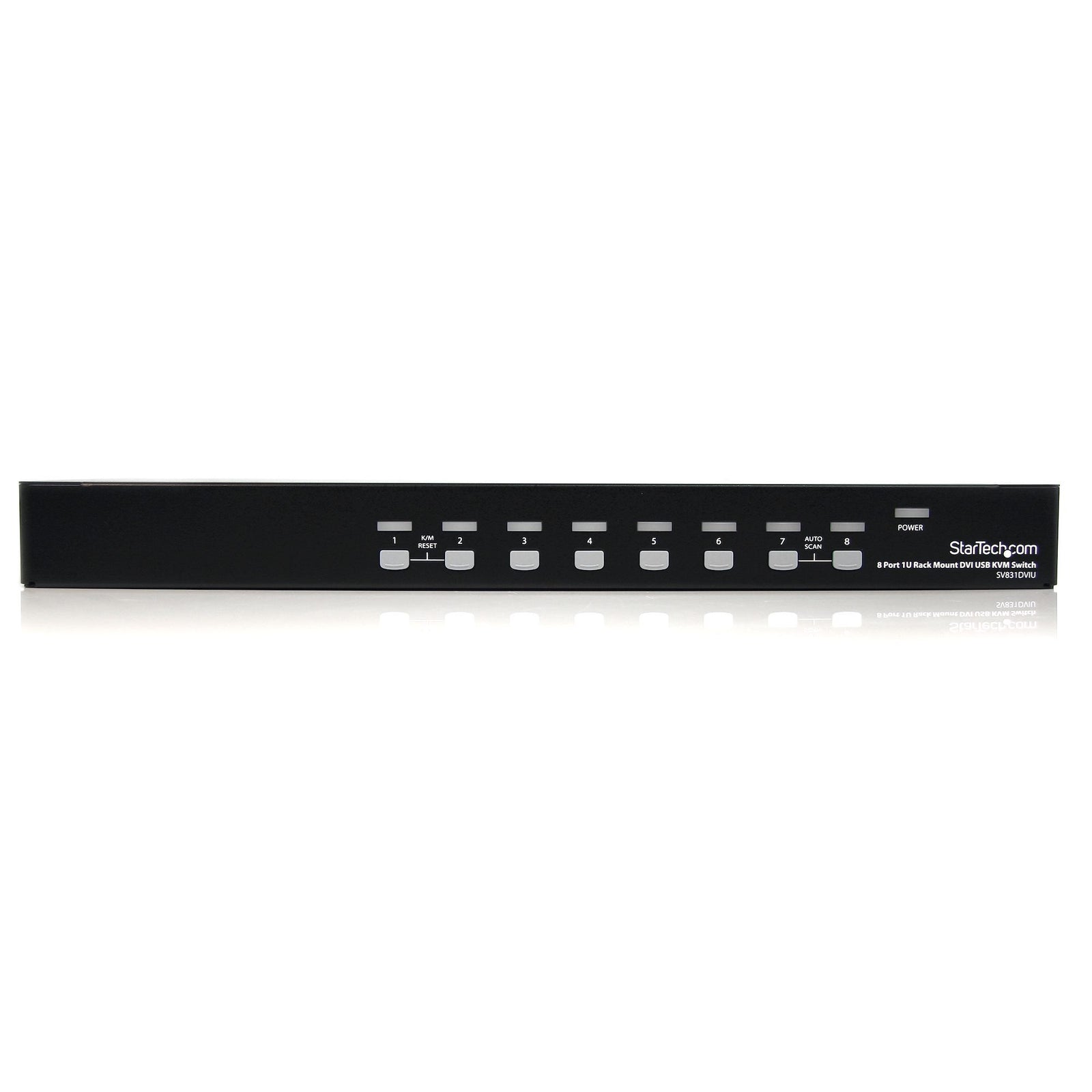 StarTech 8 Port 1U Rackmount DVI USB KVM Switch | SV831DVIU Switches Startech
